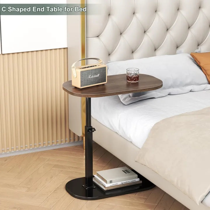 Stylish C Shaped Side Table - Adjustable
